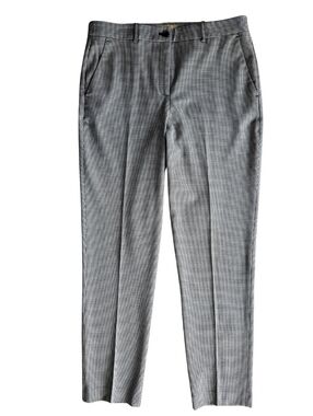 Michael Kors Collection  Black & White Houndstooth Micro-Check Ankle Pant 6